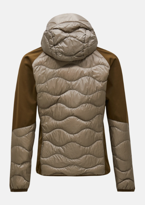 Peak Performance M Helium Down Hybrid Hood, AVID BEIGE/Meadow Moss, L