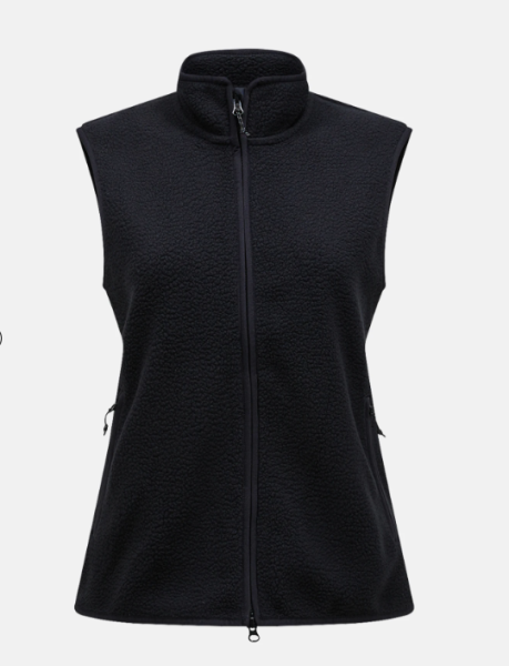 Peak Performance W NatureRush Pile Vest-BLACK