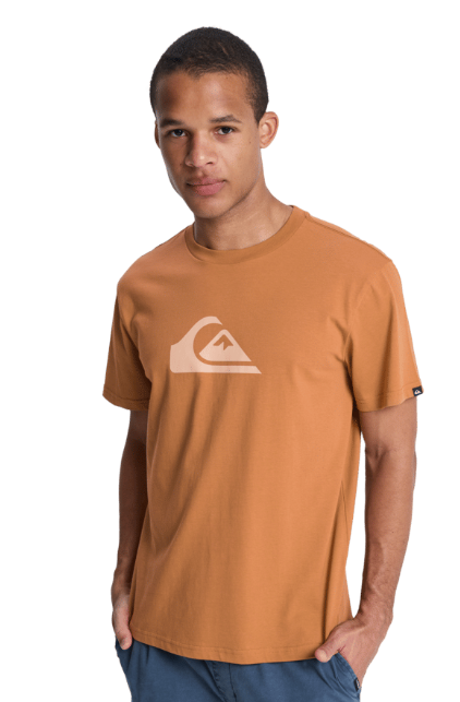 Quiksilver Ev Comp Logo Ss, tobacco brown, M