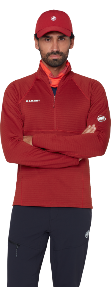 Mammut Taiss ML Half Zip Pull Men, dark red, XL