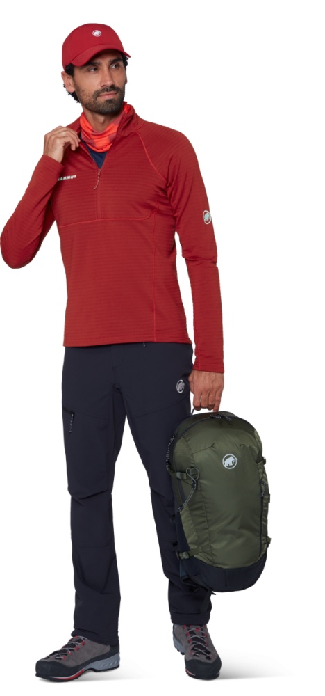 Mammut Taiss ML Half Zip Pull Men, dark red, XL
