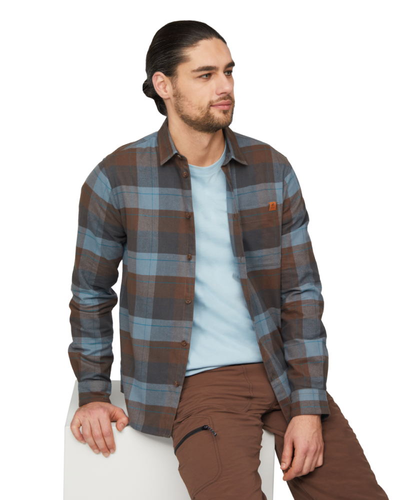 Mammut Trovat Longsleeve Shirt Men, gabbro-strata, XL