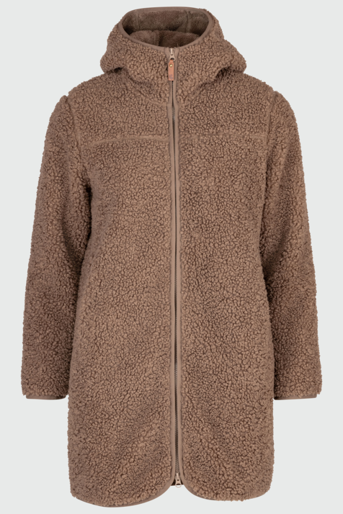 Rukka Fiona Damen Sherpa Mantel, 0931, caribou, S
