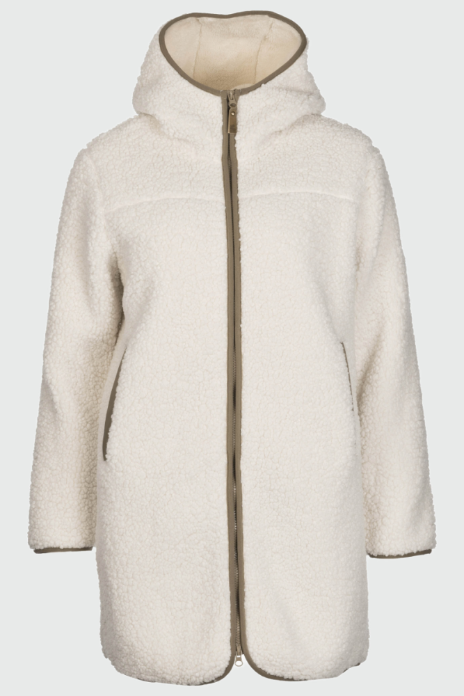 rukka Fiona Damen Sherpa Mantel, arctic wolf, M