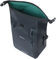 Basil Rivo M Einzeltasche, Tarp. MIK Hooks, 12-15L, schwarz