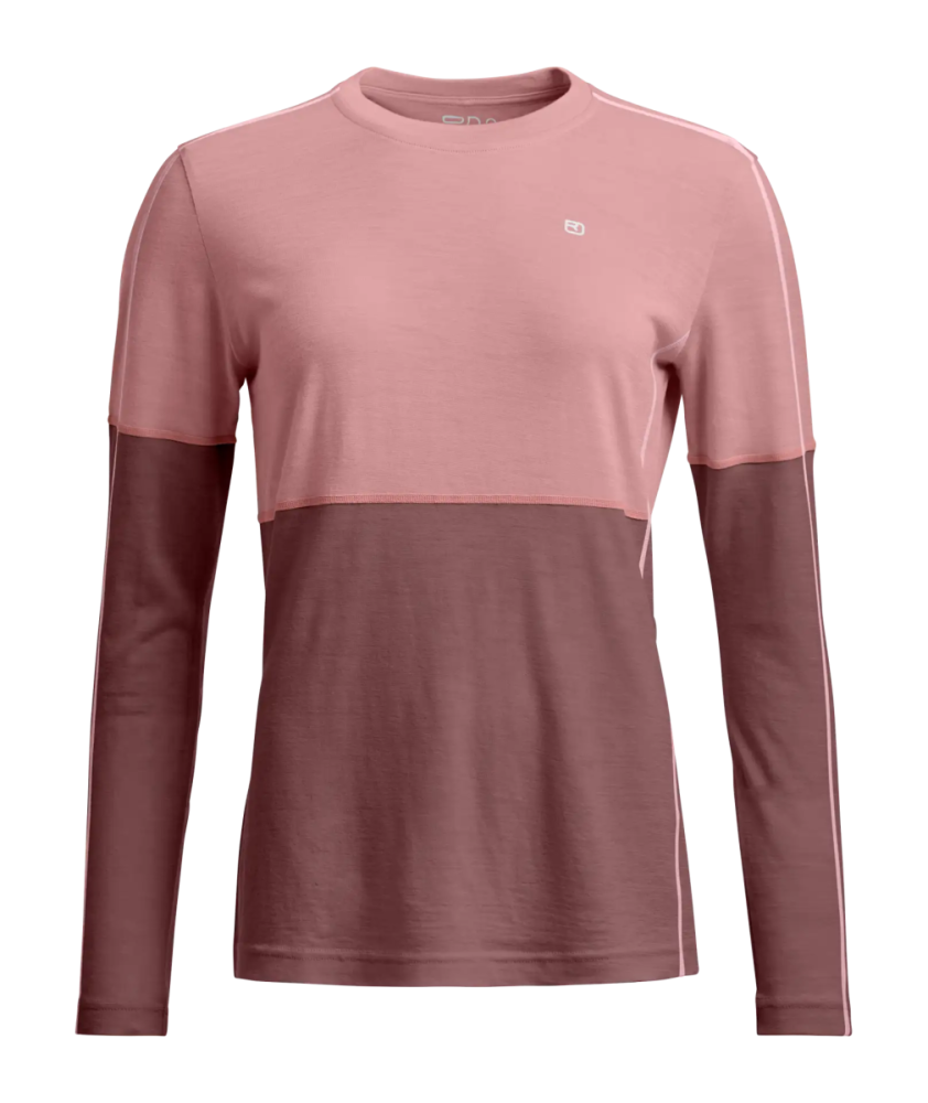 Ortovox 185 ROCK'N'WOOL LONG SLEEVE W, dusk rose, XL