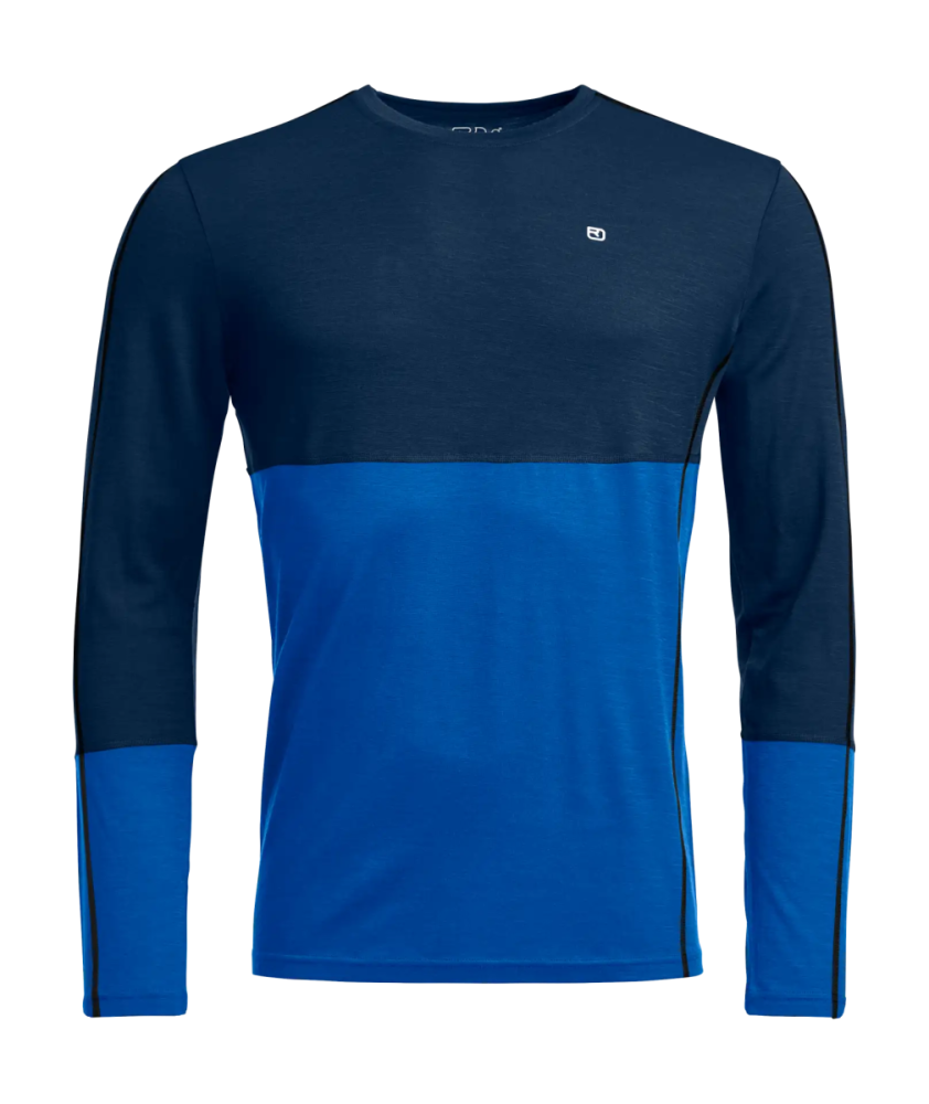 Ortovox 185 ROCK'N'WOOL LONG SLEEVE M, deep ocean, XL