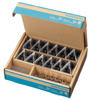 Shimano Bremsbeläge J05A Kunstharz mit Lamellen 25er Pack