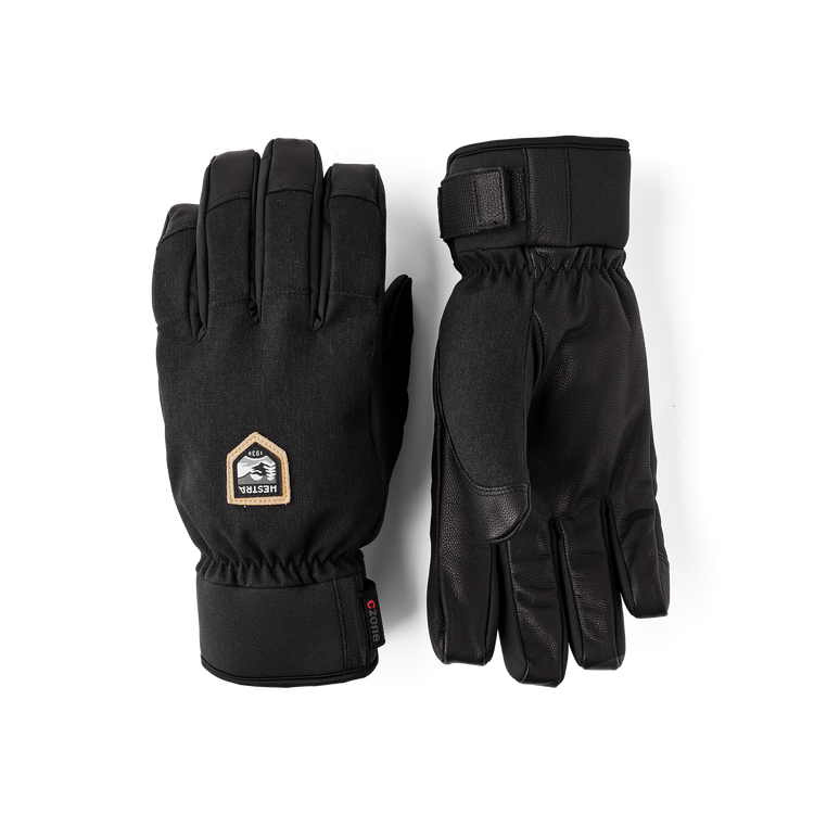 Hestra Czone Alpine - 5 Finger, black, Grösse 6