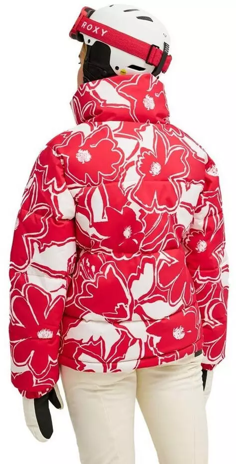 Roxy Snow Winter Rebel Jk, barberry floral flurries, Medium