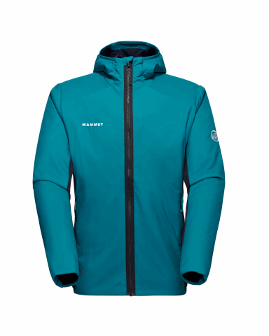 Mammut Rime Light IN Hybrid Hooded Jacket Men, deep teal-black, M