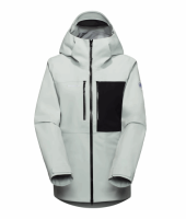 Mammut Stoney HS Hooded Jacket Women, silver sage-black, XL