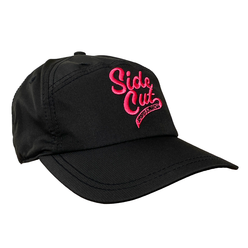 Bergsee Side Cut Panel Sport Cap, Black/pink, one size