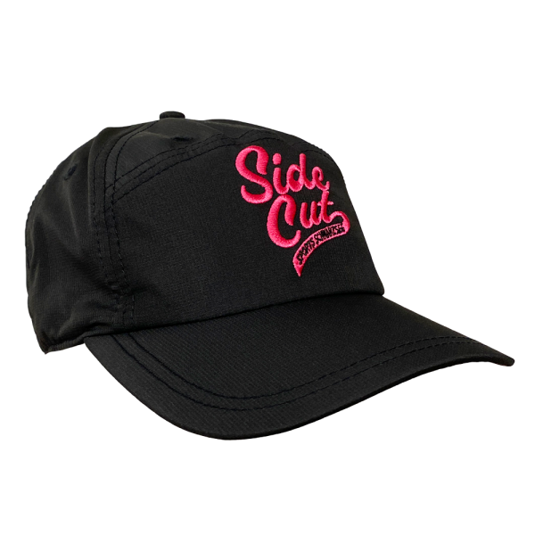 Bergsee Side Cut Panel Sport Cap, Black/pink, one size