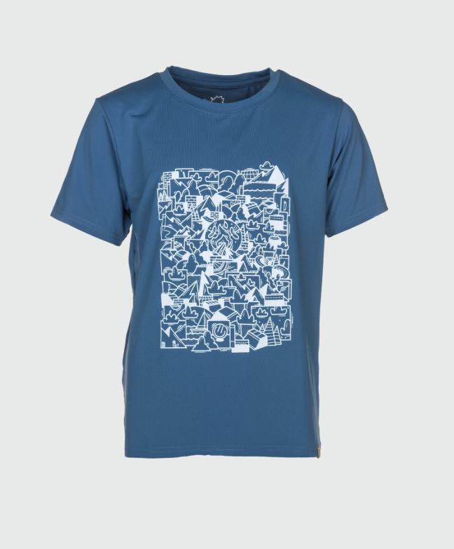 Rukka Rafi Funktions T-Shirt Kinder, mauve shadows, 128