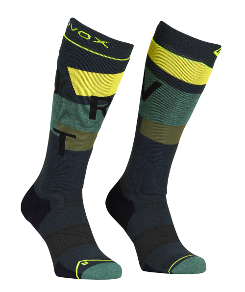 Ortovox FREERIDE LONG SOCKS COZY M, black steel, 39-41