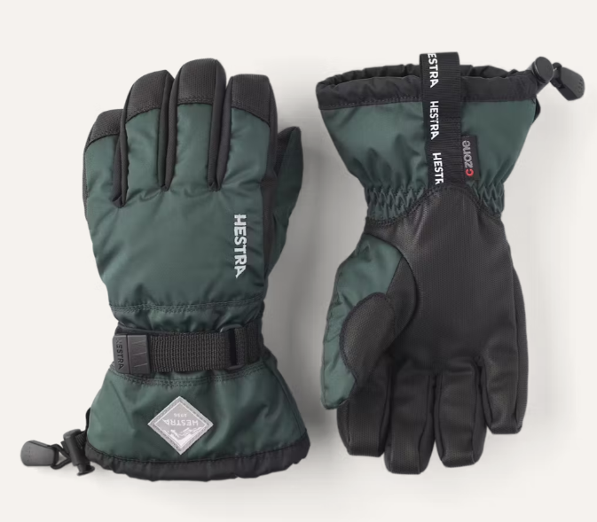 Hestra Gauntlet CZone Jr. 5f, bottle green/black, 4