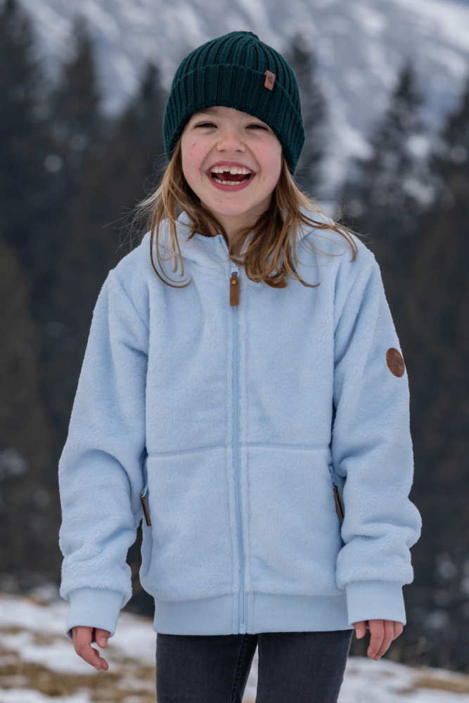 Rukka Patsy Kinder Fleece Jacke, ice water, 110