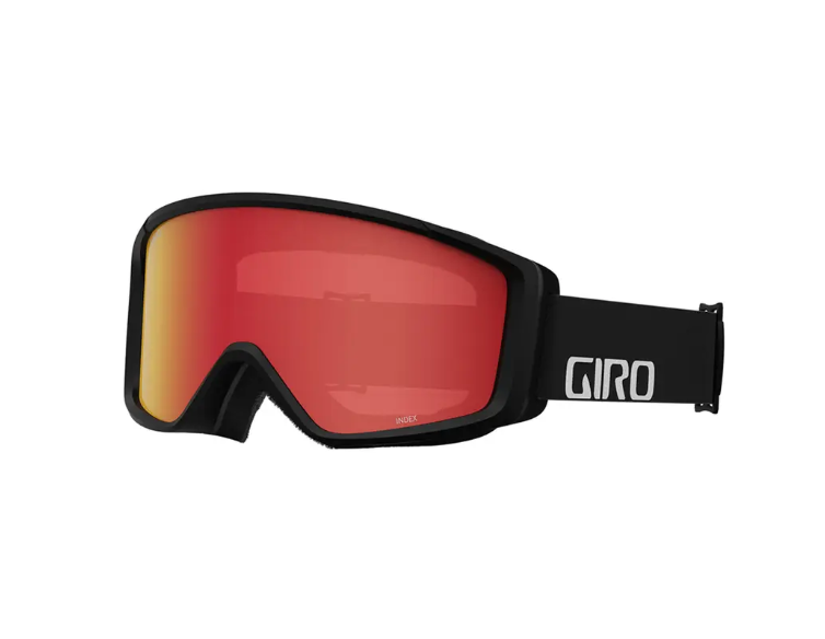 Giro Index 2.0 Flash Goggle, black wordmark amber scarlet S2