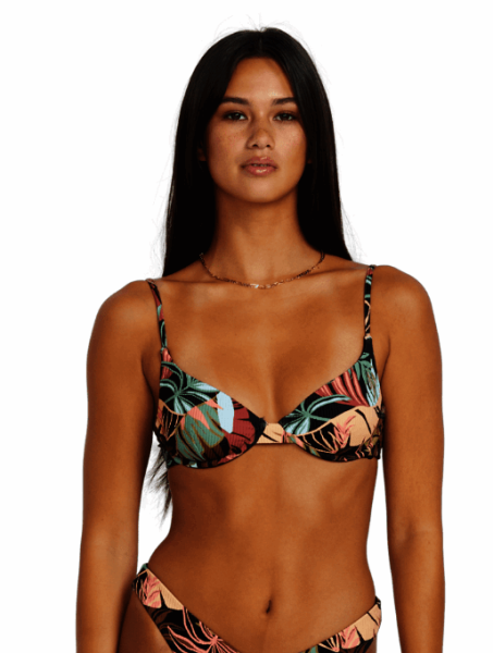 Volcom Day and Night Tropic Uwire Multic Top, black, S