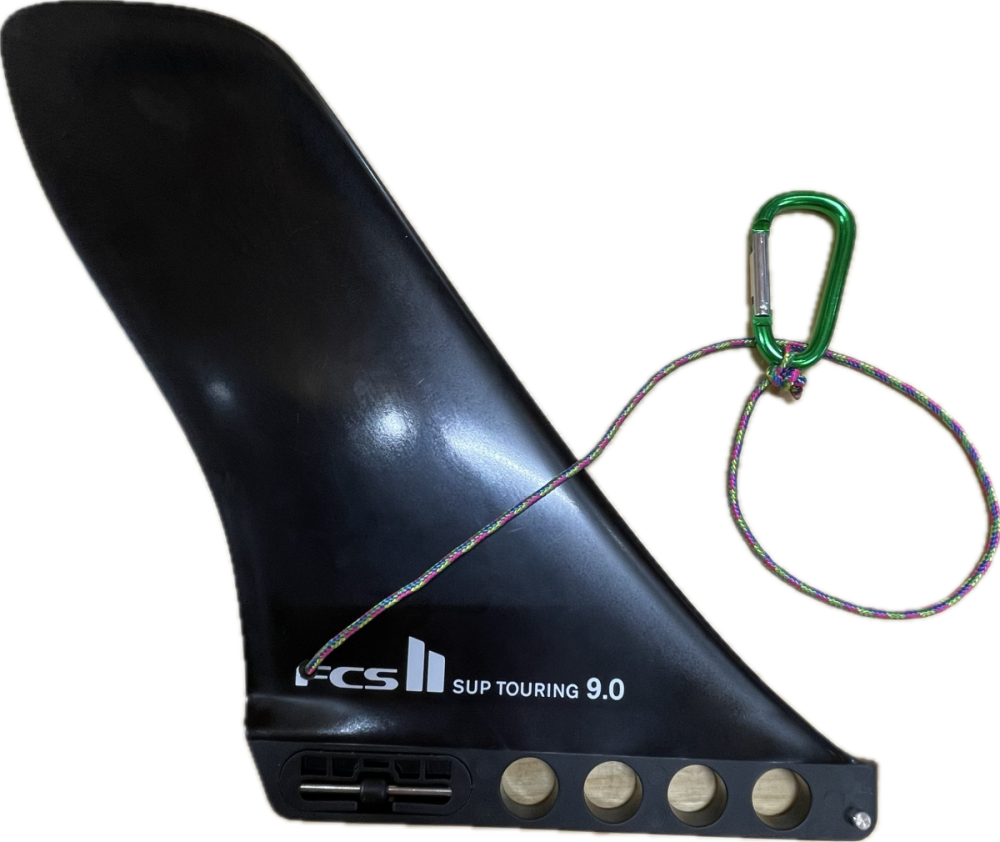 PandaSup FCS II SUP Touring 9“ Finne US-Box mit Schnellverschluss + Sicherungskarabine...