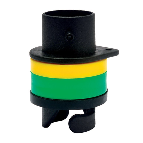 PandaSup Bravo SUP Ventiladapter mit Bajonettverschluss lang, Schwarz