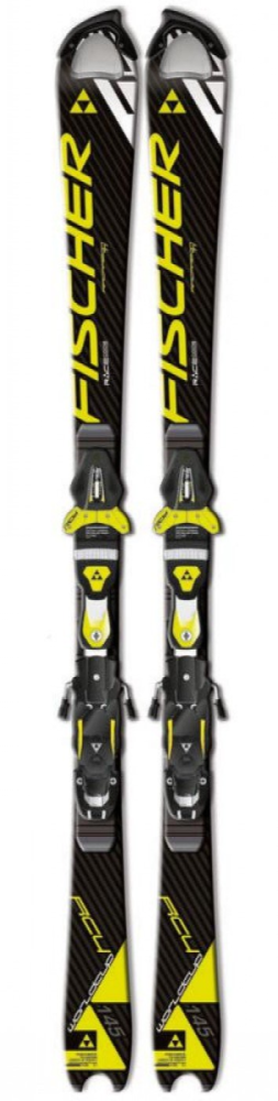 Fischer RC4 WC SL JR. & RC4 Z11 SET, Black/Yellow, 140cm