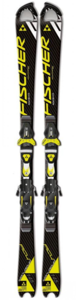 Fischer RC4 WC SL JR. & RC4 Z11 SET, Black/Yellow, 140cm