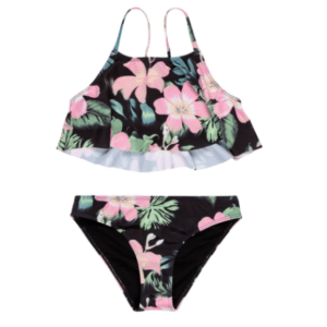 SHADOW FLORAL CROP TANK SET